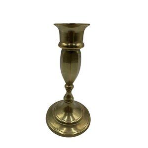 Vintage Gold Brass Candlestick Holder Elegant Decorative Dining Accent